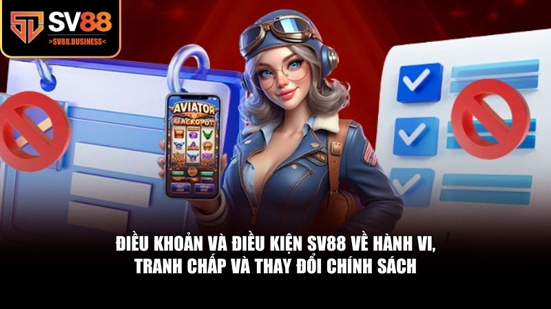 SV88 còn đưa ra những điều khoản rõ ràng liên quan đến hành vi của người chơi